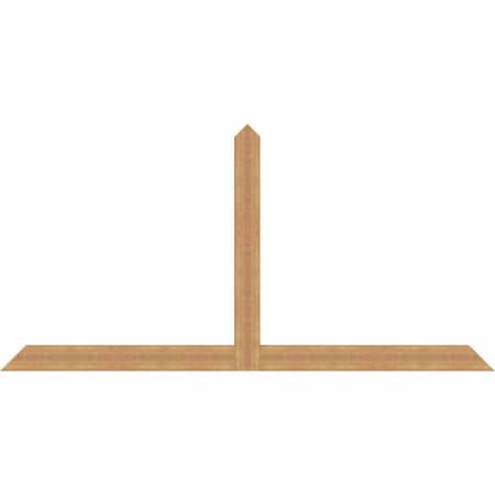 Ekena Millwork Portland Timber Gable Bracket, Western Red Cedar, 108"W x 54"H x 3 1/2"D x 5 1/2"F, 12/12 Pitch GBW108X54X0406POR00SWR